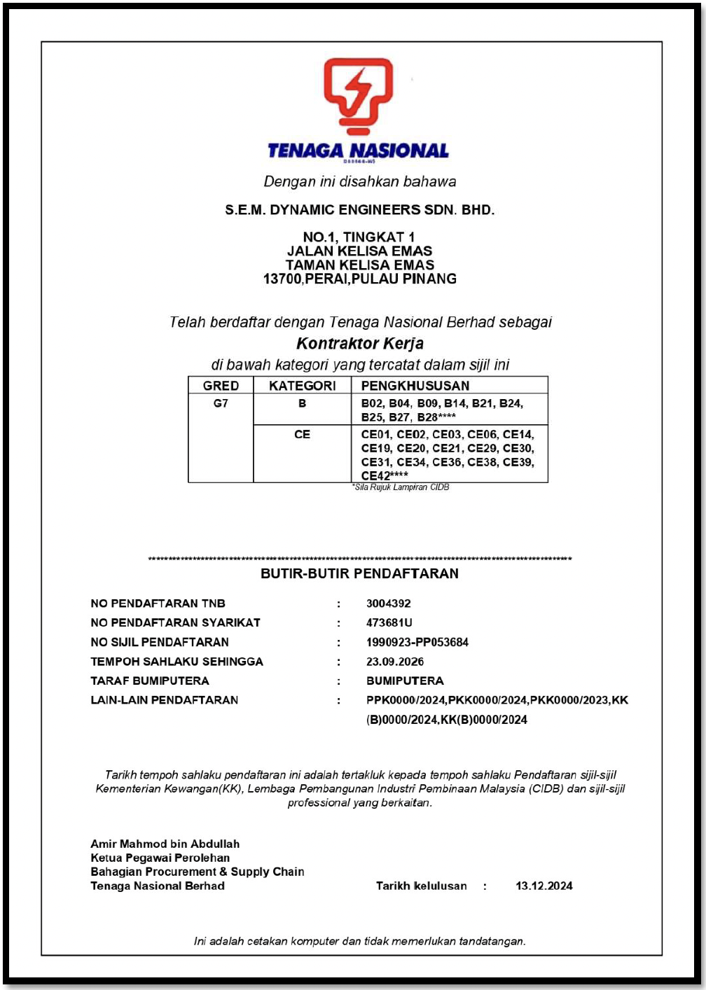 Certificate 10