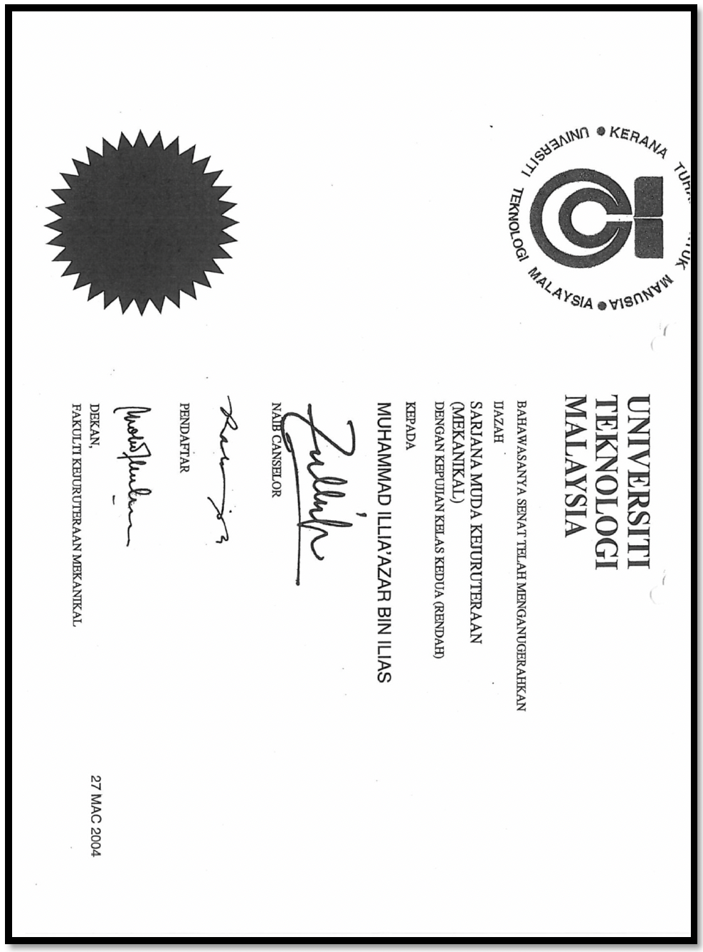 Certificate 22
