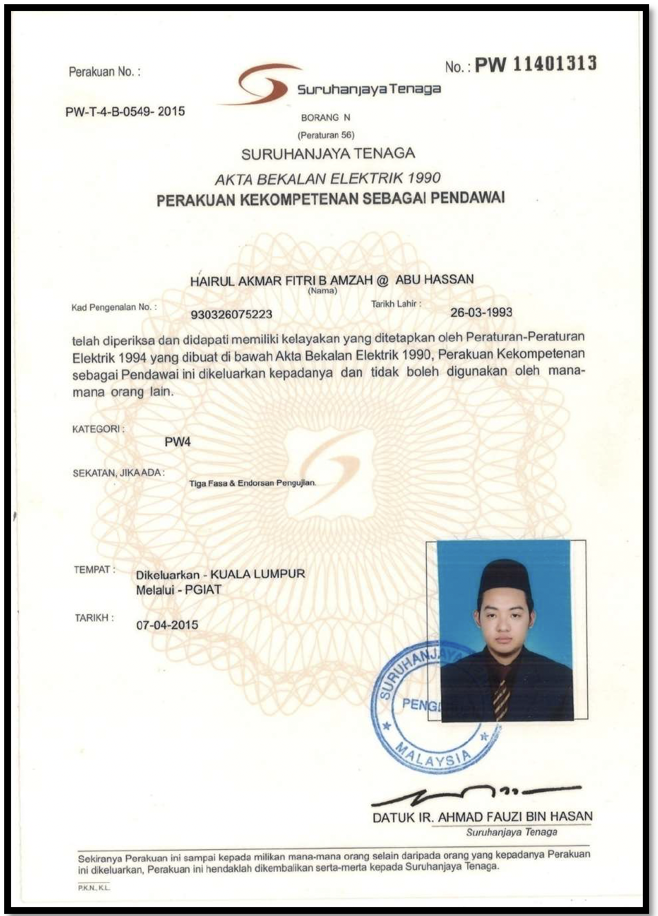 Certificate 30